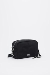 Bolso bandolera mediano nylon negro