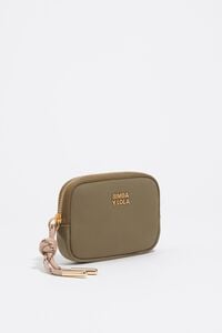Porta-moedas nylon verde-oliva