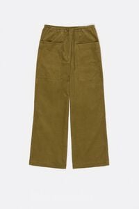 Pantal&oacute;n mini pana maxi bolsillos oliva