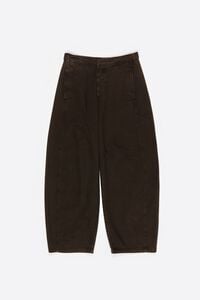 BARREL - Pantal&oacute;n denim cintura ajustable marr&oacute;n oscuro