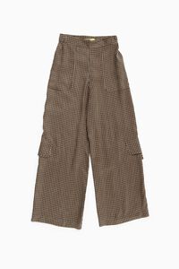 Pantalón Donata de cupro marrón oscuro