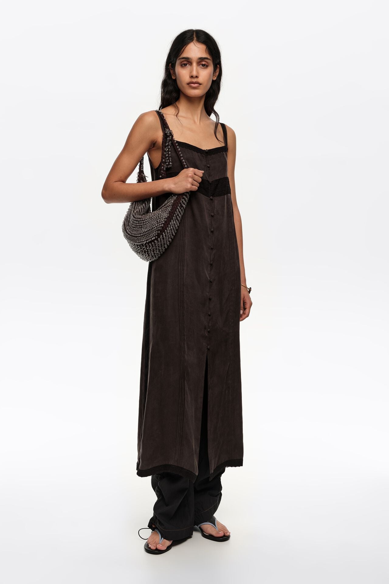black cocktail dress cover up Dina Scuba Crepe Twist Halter Neck Floor Length Gown Waist:54IN 5% Spandex Bridesmaid Gift A Line V Neck