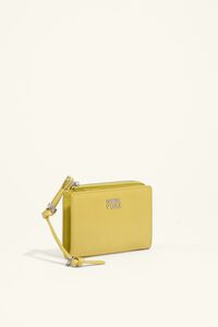 Cartera compacta piel lim&oacute;n
