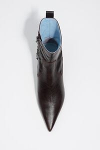 Botki sk&oacute;ra ciemnobrązowa