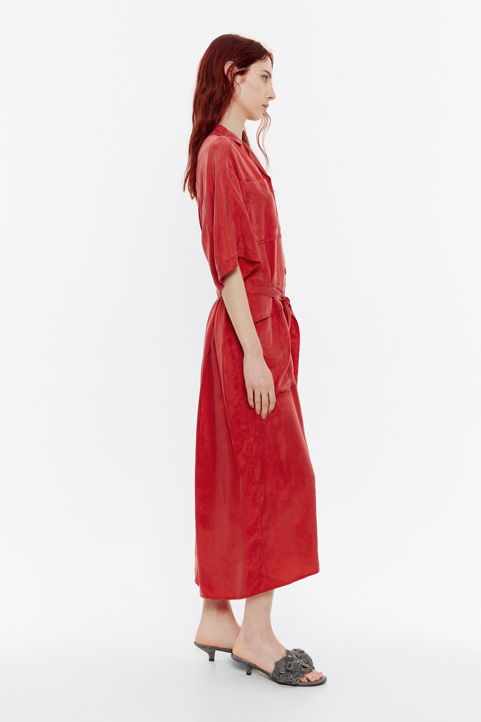 Langes hemdkleid Clearance