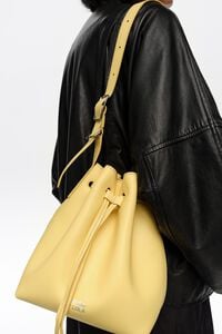Large banana leather Carlino bucket bag