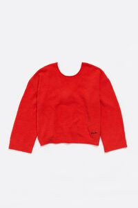 Jersey espalda redondeada rojo