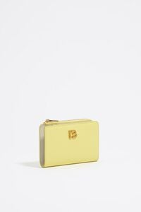 Cartera piel amarillo &aacute;cido