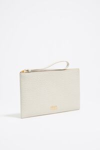 Neceser piel blanco roto