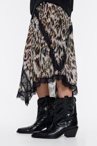 Botín campero gaucho piel serpiente negro