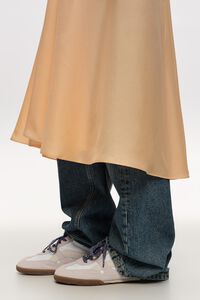 White suede and nylon 13 16 indoor sneaker