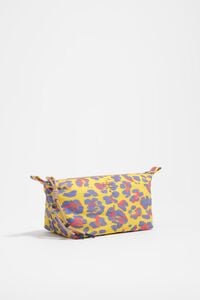 Intense yellow Leopard trapecio make-up case