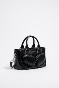 Bolso tote Pocket mediano piel negro