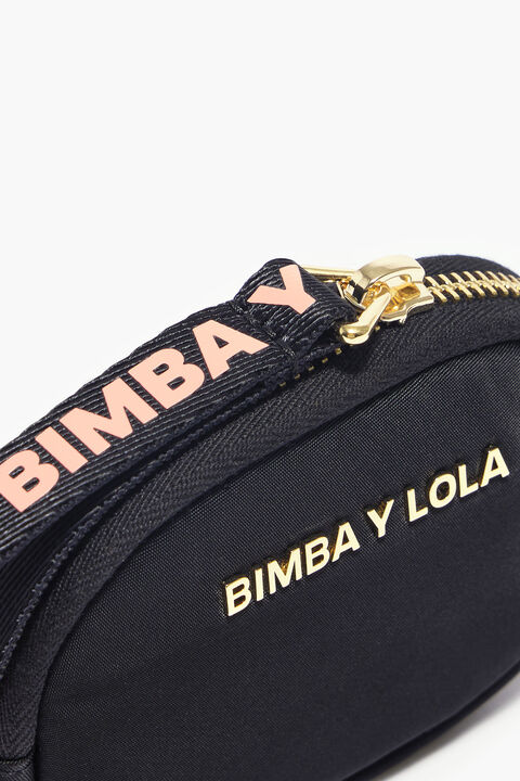 Monedero ovalado negro