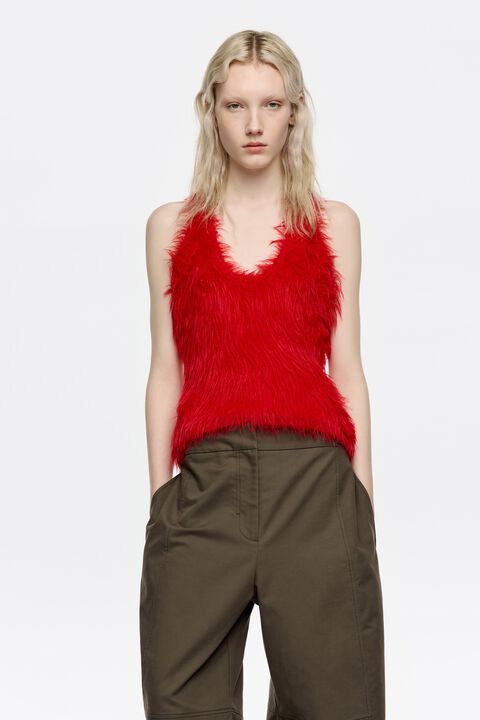 Robe Sans Manches Bimba Y Lola - Taille S Rouge - Occasion Très Bon état