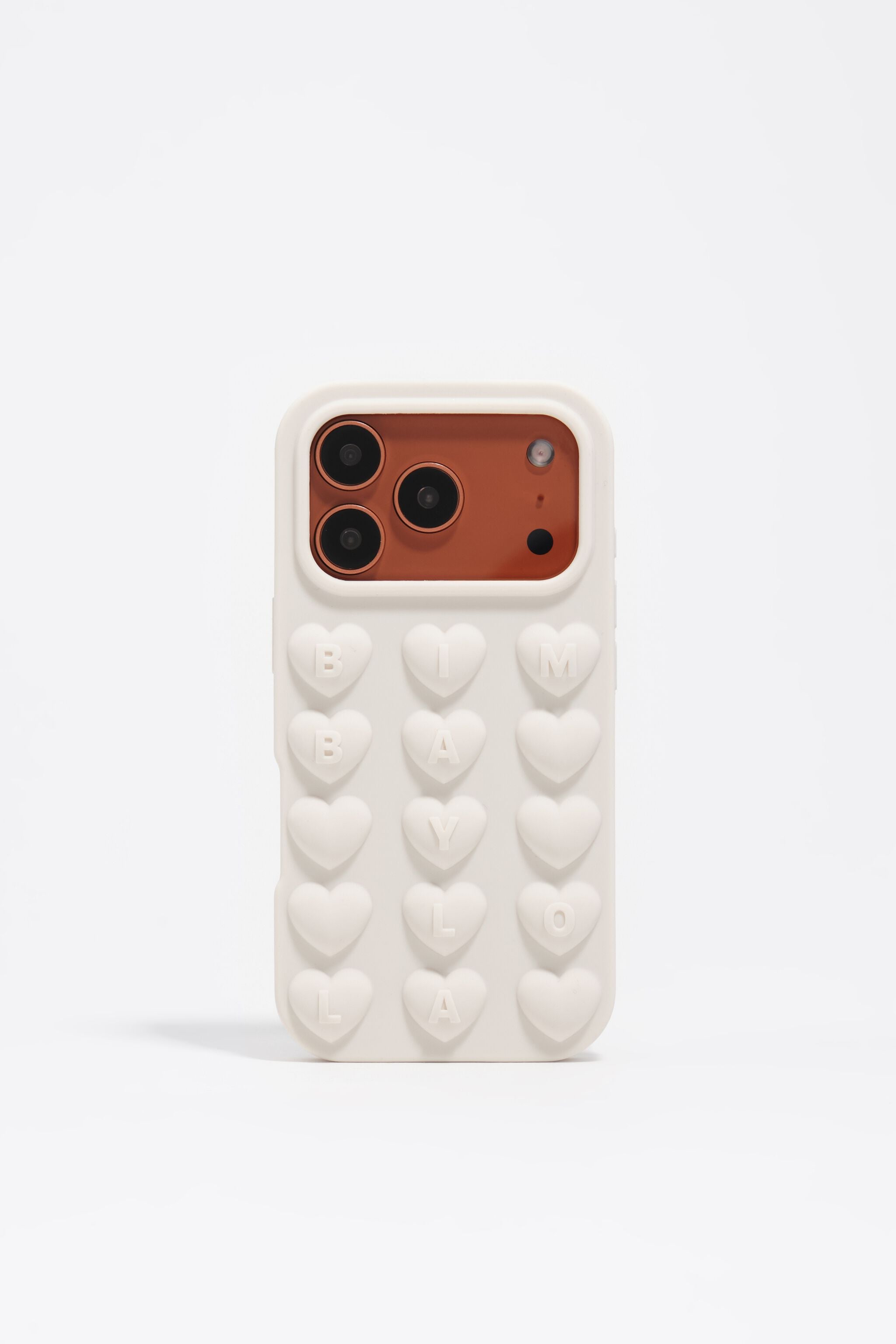 White iPhone 17 Pro silicone case