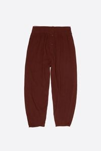 Cal&ccedil;as bombacho algod&atilde;o textura castanho