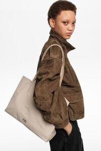 Large sand Chihuahua shopper bag