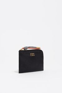 Black nylon coin purse
