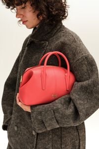 Bolso Romeo piel coral intenso