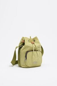 Pale lime nylon mini bag