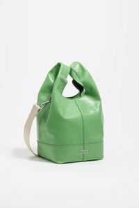 Medium emerald leather Paper crossbody bag