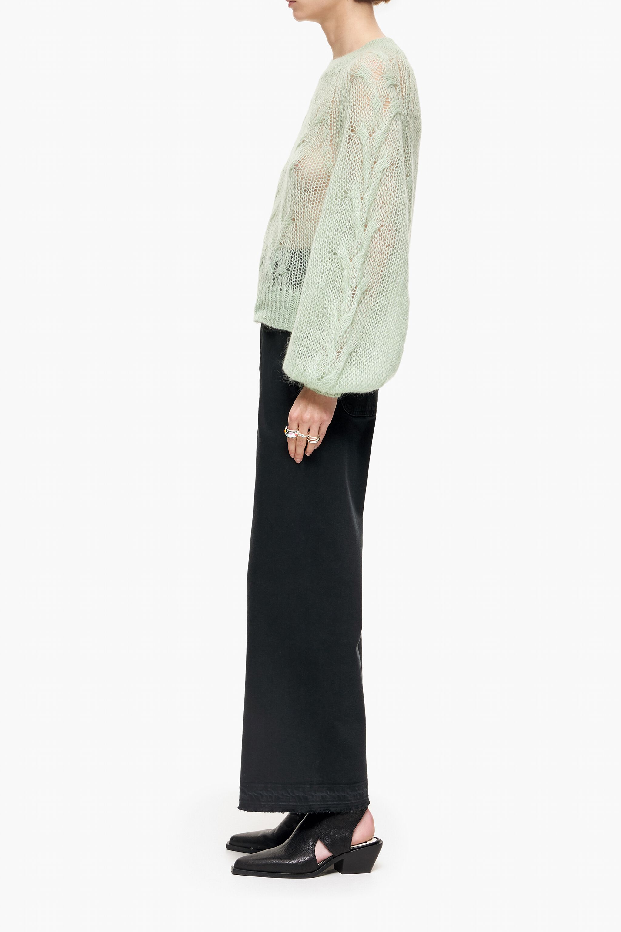 CULOTTE- Jeans culotte neri