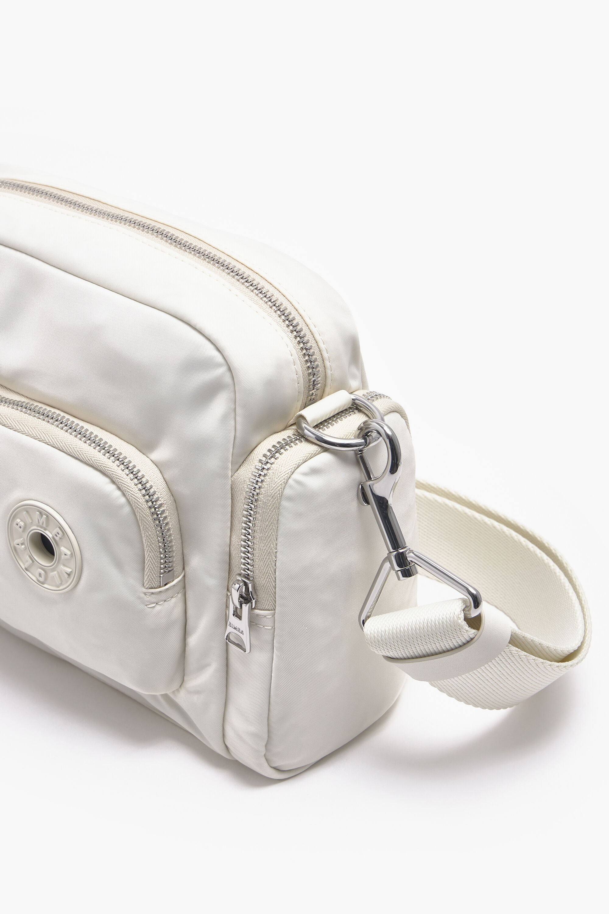 Bimba Y Lola Medium Ivory Nylon Crossbody Bag – Balilene