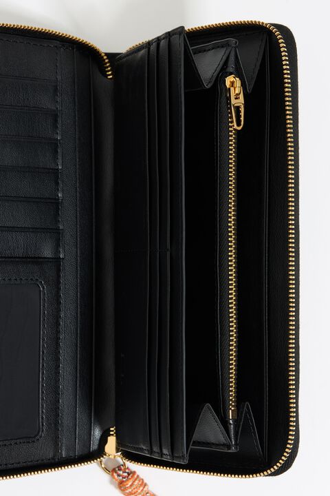Black nylon horizontal purse