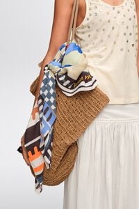 Pa&ntilde;uelo caracola naranja