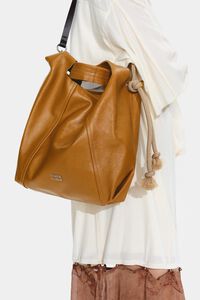 Bolso Paper mediano piel tofe