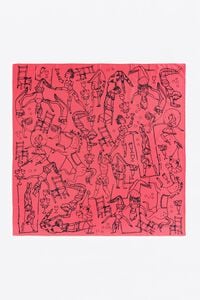 Pa&ntilde;uelo estampado Circus bicolor sand&iacute;a