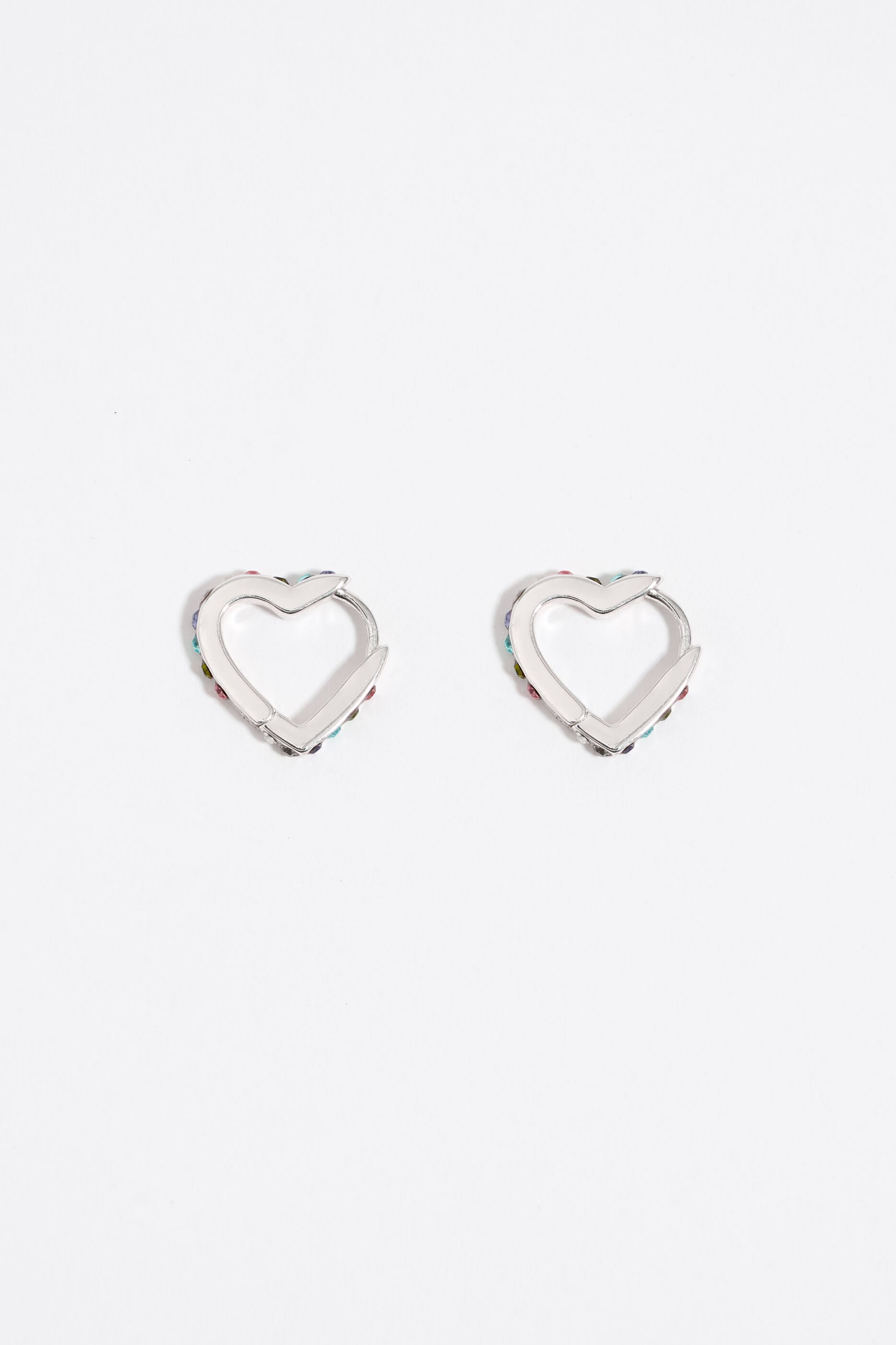 925 Sterling Silver Girls Small Hoop Pink CZ Heart Dangle Earrings Toddlers  Kids - Walmart.com