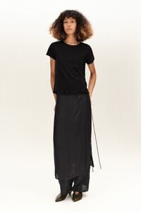 Falda pantal&oacute;n fluido negro