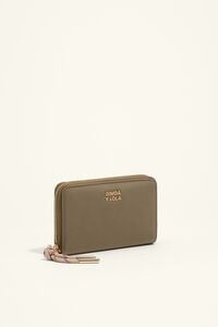 Medium olive nylon wallet