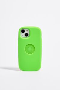 Funda iPhone 13 silicona logo verde