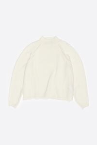 Ivory wool high neck sweater