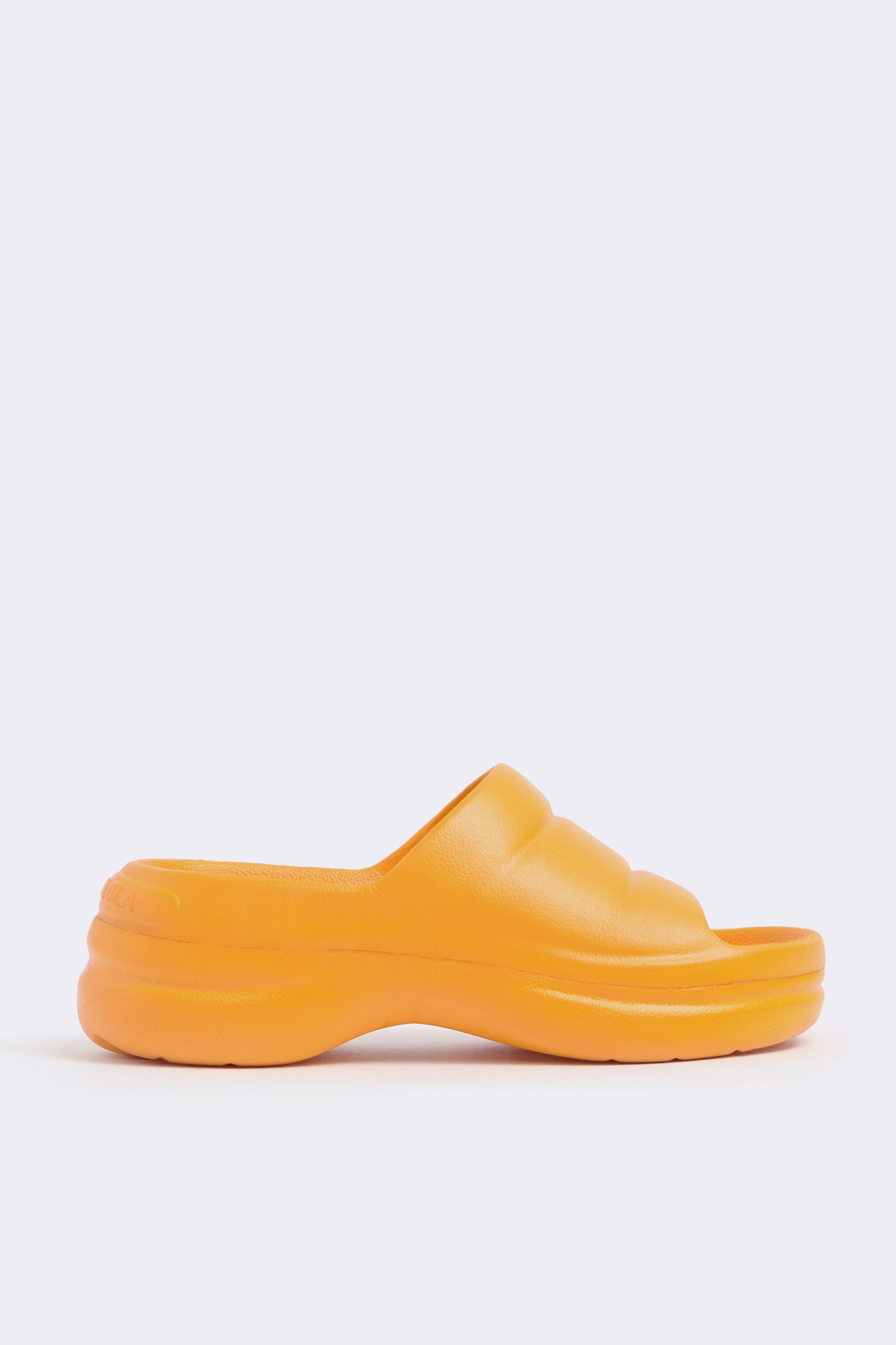 Chancla plataforma naranja