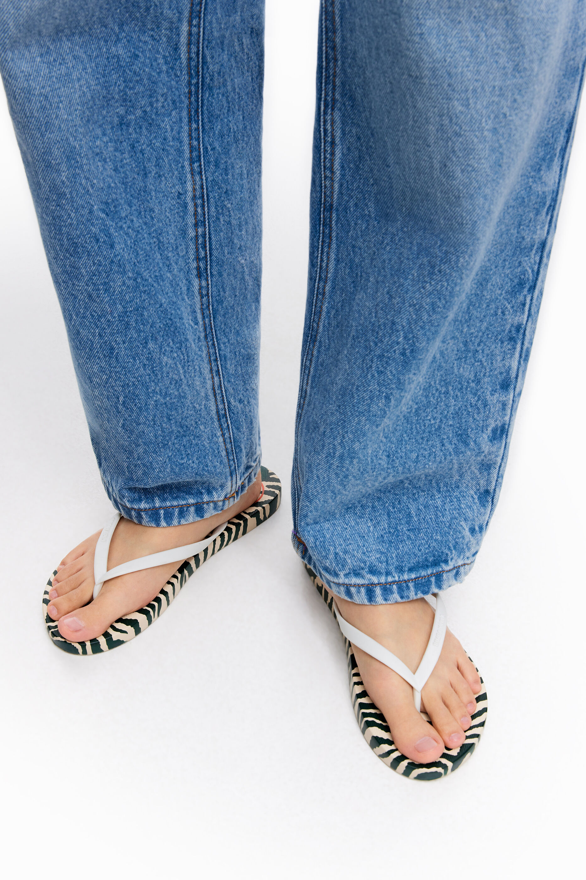 Chancla print Tiger beige