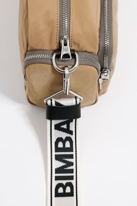 Bimba Y Lola M Tan Nylon Crossbody Bag
