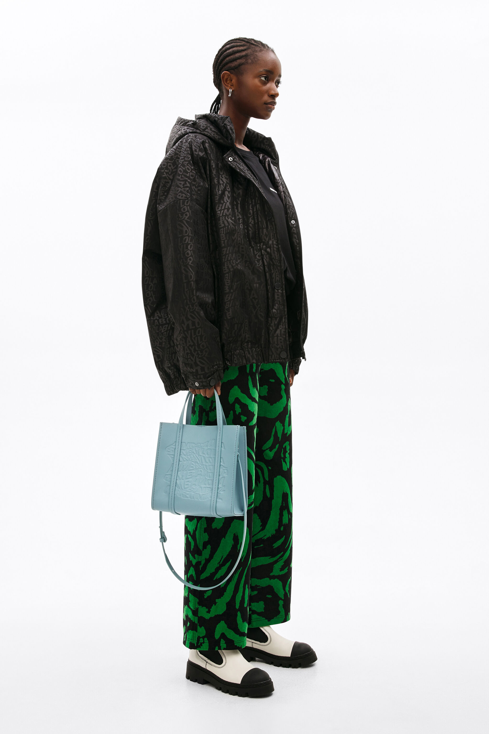 light blue crossbody