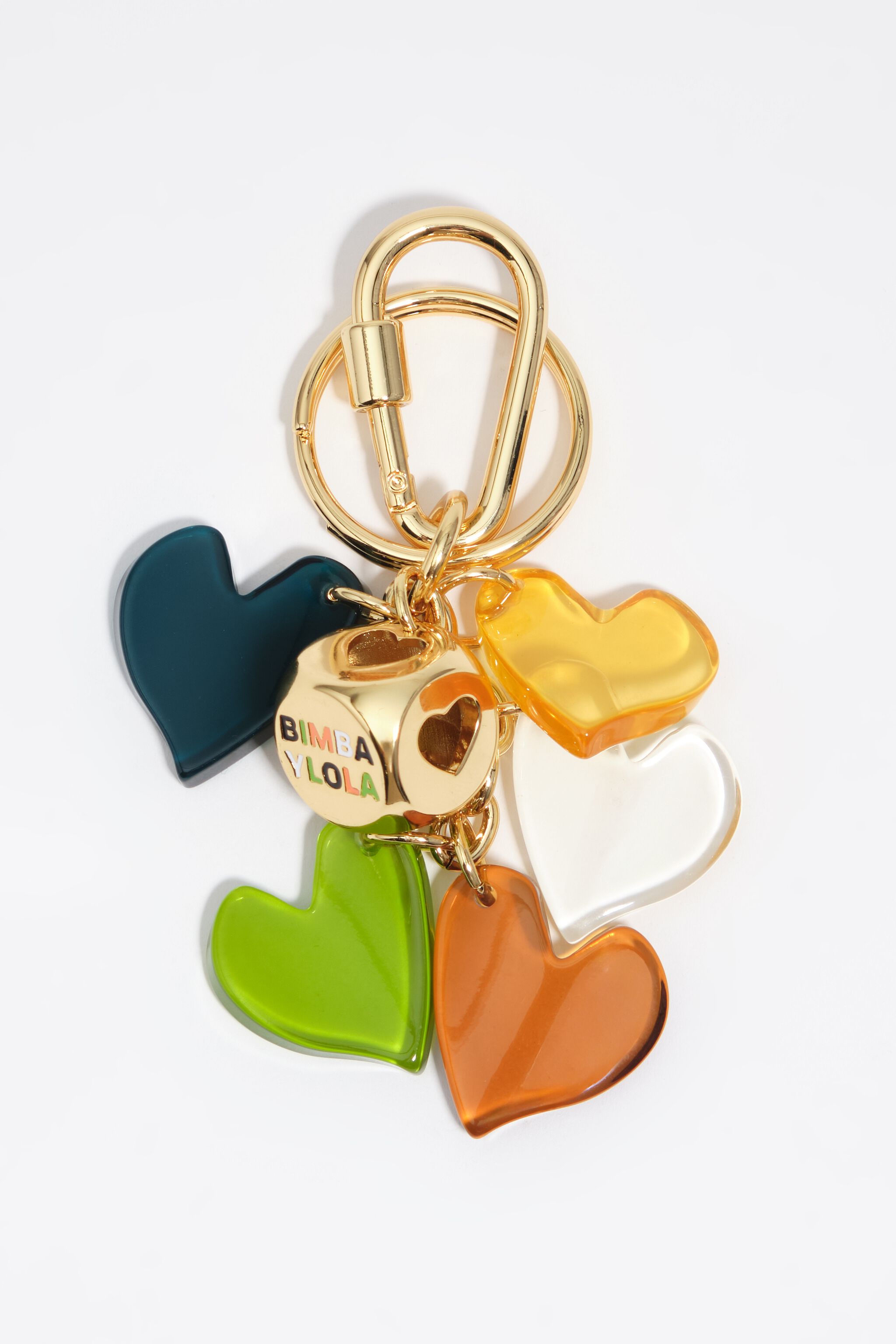 Resin hearts key ring