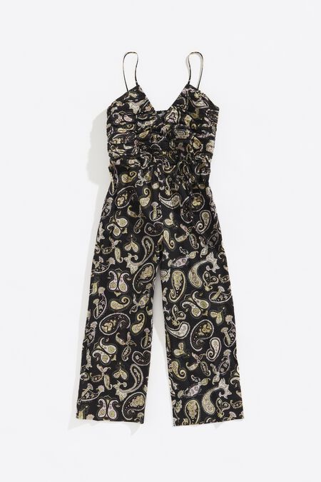 Mono tobillero algodón Paisley negro