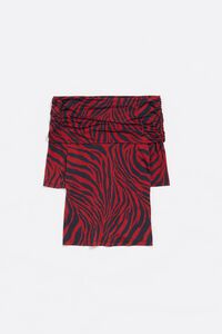 Camiseta ajustada Zebra roja