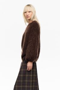 Ivory oversize mohair sweater