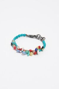 Turquoise stone and pearl necklace