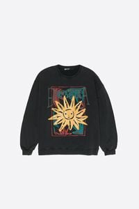 Faded black Sun logo sweatshirt