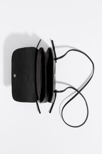 Bolso de solapa mini piel negro