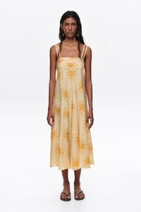 Bimba by the south A-line pleated dress