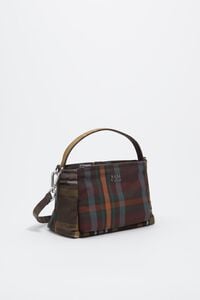 Chocolate green tartan mini Chihuahua bag